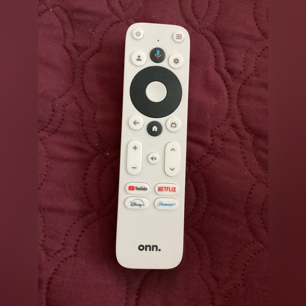 onn. White Streaming Remote Control for Portable & Handheld TVs
